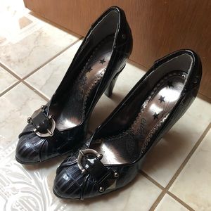 Dark Blue Naughty Monkey Heels